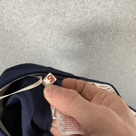 Marni pants womens 40 US 32" navy blue wide leg inlay trousers - Picture 11 of 14